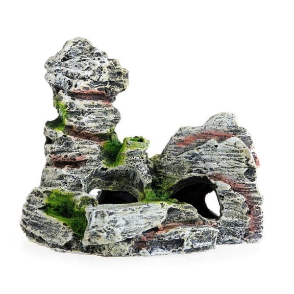 Natural Aquarium Mountain Ornament Rock Cave Landscape, Fishing Tank View Stone Ornament Rock Artificial Fish Tank Viewing