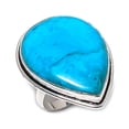thumbnail image 1 of Natural Arizona Turquoise 925 Sterling Silver Jewelry Ring Size 8.5, 1 of 2
