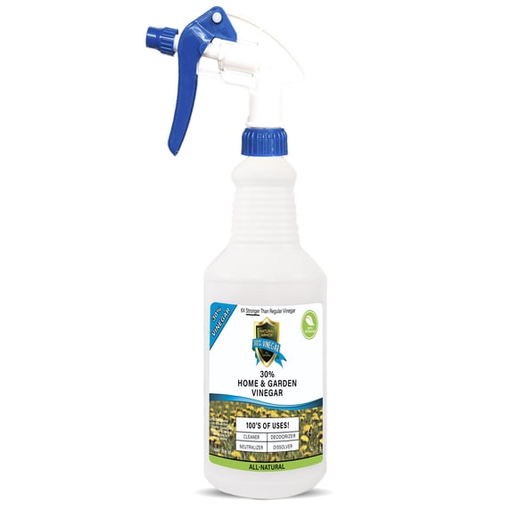 Natural Armor 30% Concentrated Industrial Strength Vinegar for Home & Garden & Literally Hundreds of Other Uses. 6X Stronger Than Regular Vinegar (32 OZ QUART)
