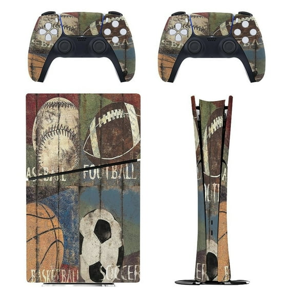 Natural Art Soccer Football Sports PS5/PS5 Pro/PS5 Slim Digital Disc Skin Sticker For Console And Controller Skins