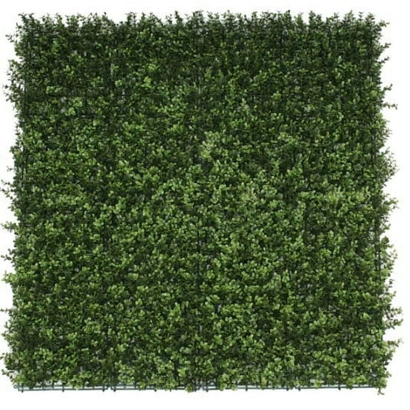Natural Artificial Boxwood Wall 40" x 40" 11SQ ft Commercial Grade UV Resistant-Designer Plants USA