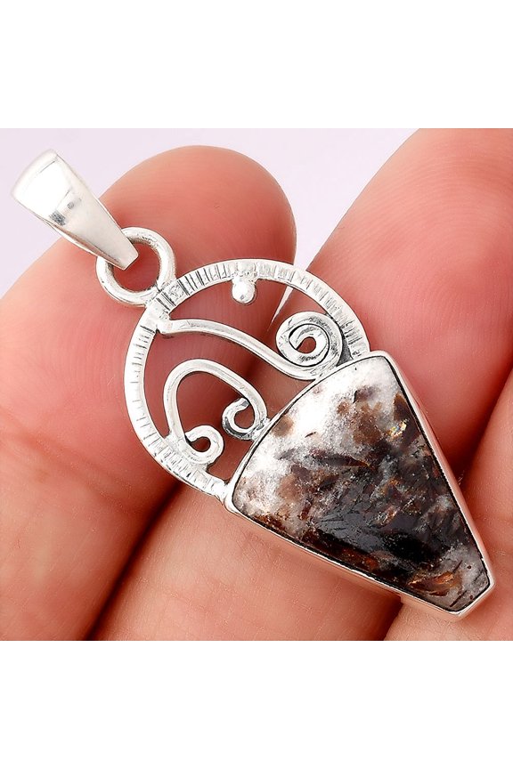 Natural Astrophyllite - Russia 925 Sterling Silver Pendant Jewelry P-1687 SDP154053