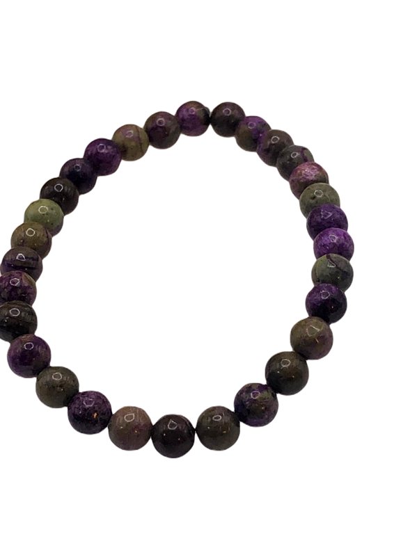 Natural Atlantisite 8mm Round Shape Smooth Cut Beads Stretchable Bracelet For Men & Women. Unisex Bracelet