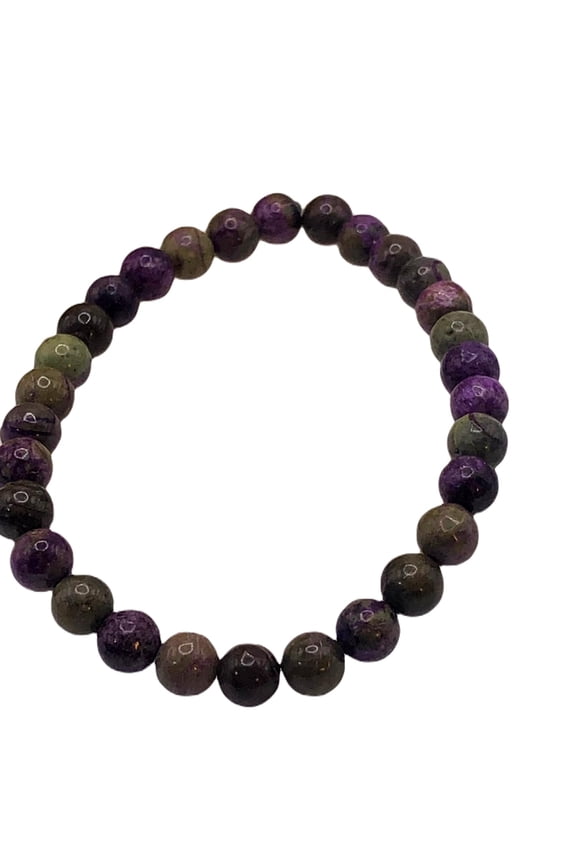 Natural Atlantisite 8mm Round Shape Smooth Cut Beads Stretchable Bracelet For Men & Women. Unisex Bracelet