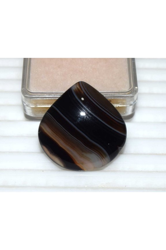 Natural Australian Banded Agate Cabochon Loose Gemstone 32.40 Cts