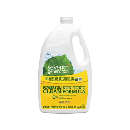 Natural Automatic Dishwasher Gel, Lemon, Jumbo 70 oz Bottle, 6/CT Natural Automatic Dishwasher Gel, Lemon, Jumbo 70 oz Bottle, 6/CT