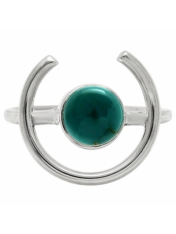 Natural Azurite Chrysocolla 925 Sterling Silver Ring s.6 Jewelry R-1036 SDR249277