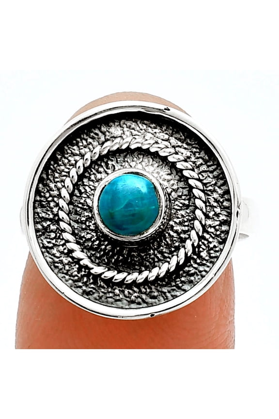 Natural Azurite Chrysocolla 925 Sterling Silver Ring s.7 Jewelry R-1439 SDR244353