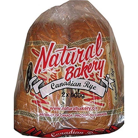 Natural Bakery Canadian Rye Bread, (2 x 900g/31.7 oz.) 6pk