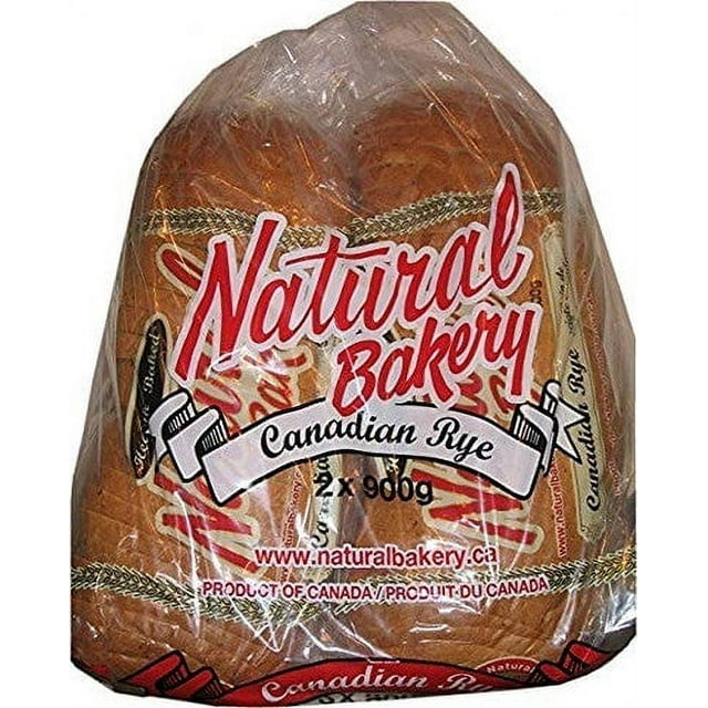 Natural Bakery Canadian Rye Bread, 900g/31.7 oz. 2pk {Imported from Canada}