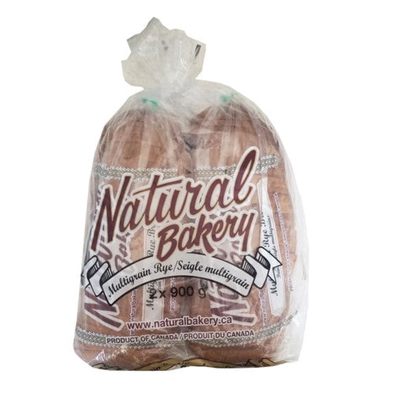 Natural Bakery Multigrain Rye Bread, 990g/31.7 oz., 2pk {Imported from Canada}