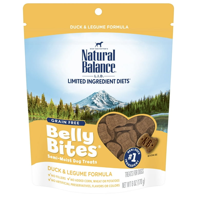 Natural Balance Belly Bites Chicken & Legume Semi-Moist Treats for Dogs Natural Balance Belly Bites Chicken & Legume Semi-Moist Treats for Dogs