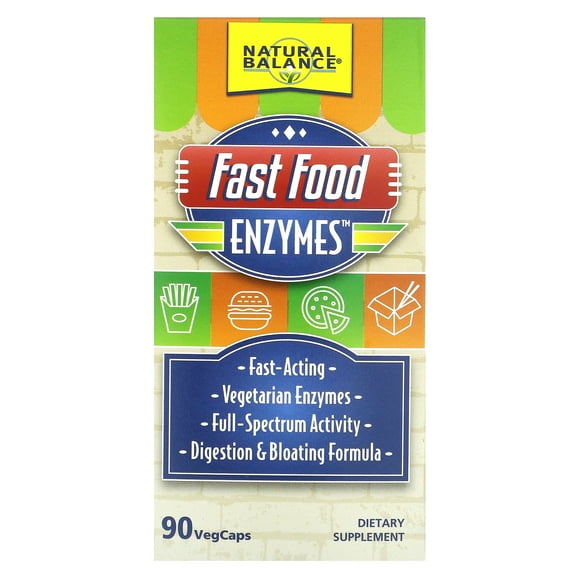 Natural Balance Fast Food Enzymes - 90 VegCaps