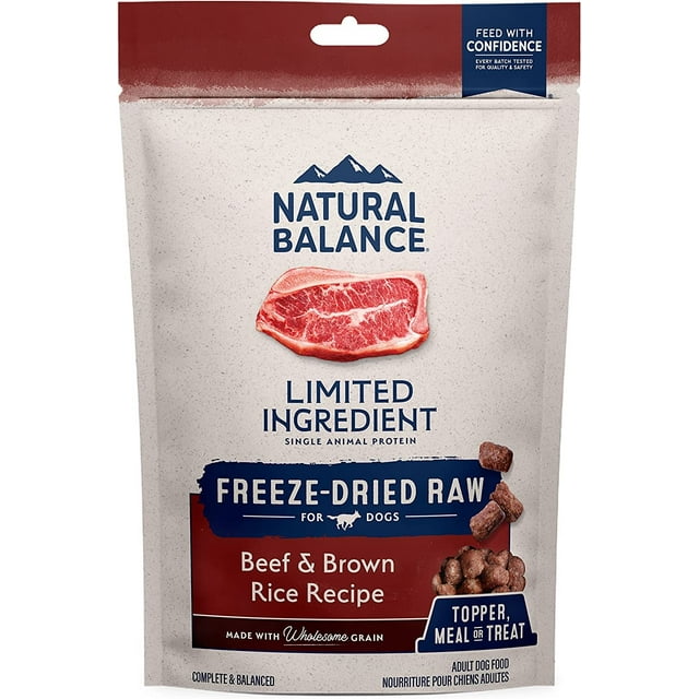 Natural Balance Freeze Dried Raw Dog Food, Limited Ingredient Adult