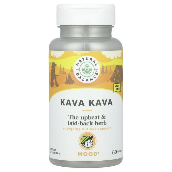 Natural Balance Kava Kava White Root, 450 Mg, 60 Veggie Caps