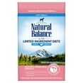 thumbnail image 1 of Natural Balance L.I.D. Limited Ingredient Diets Dry Dog Food, 4 Pounds, Salmon & Brown Rice Puppy Formula, 1 of 15
