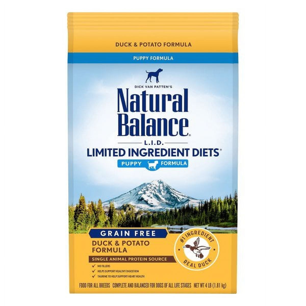 Natural Balance L.I.D. Limited Ingredient Diets Dry Puppy Food, Duck