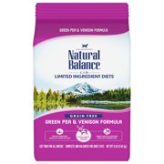 Natural Balance L.I.D. Limited Ingredient Diets Green Pea & Venison Formula Dry Cat Food, 8-Pound