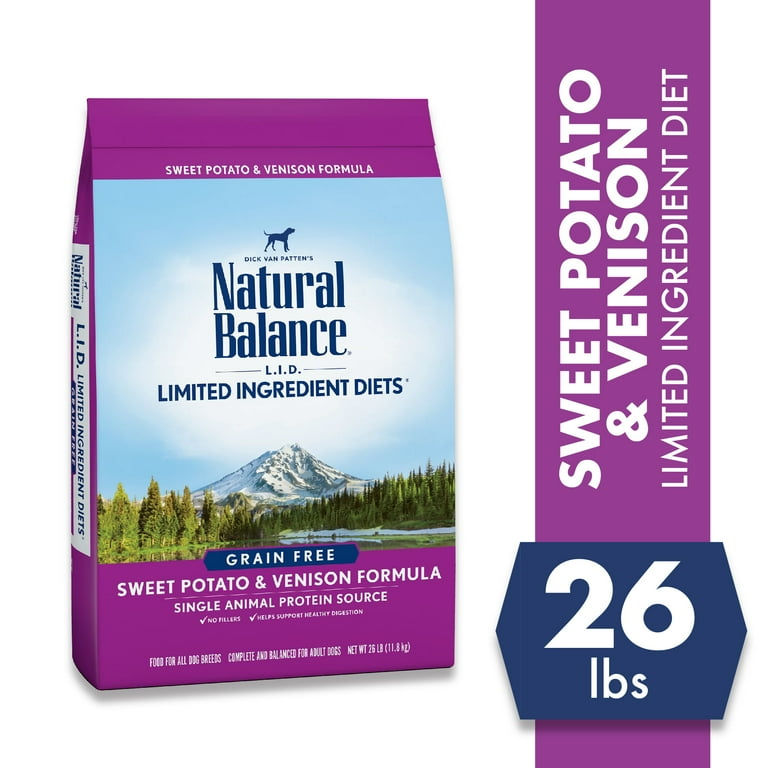 Natural balance fashion venison 26 lbs