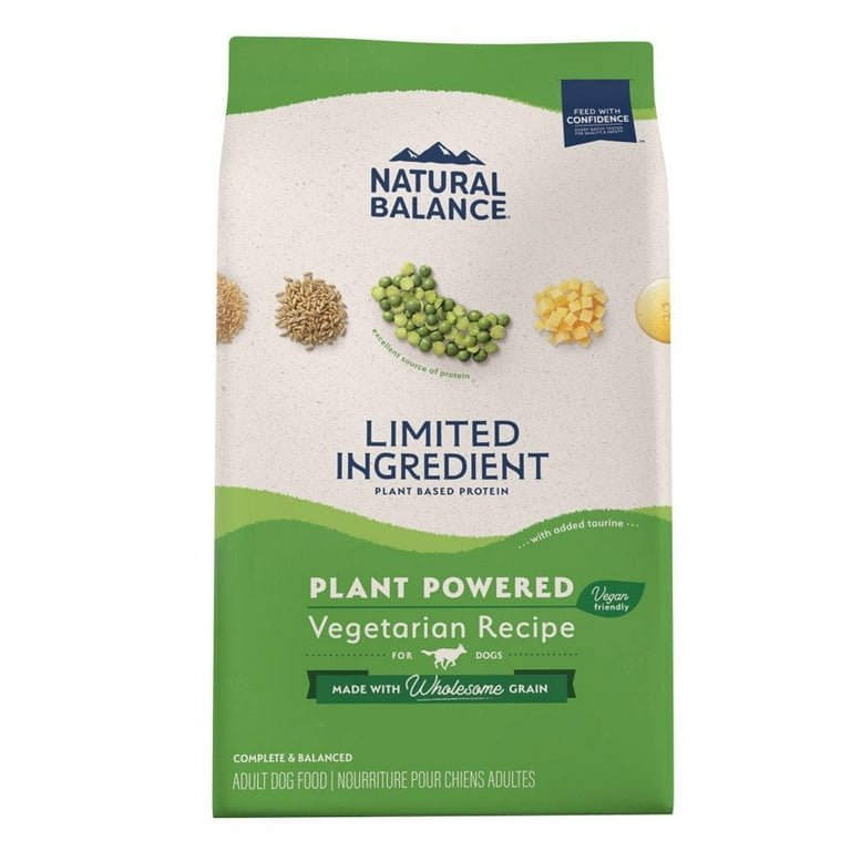 Natural Balance Pet Foods Limited Ingredient Plant Powered Vegan Friendly Dry Dog Food 4 lb