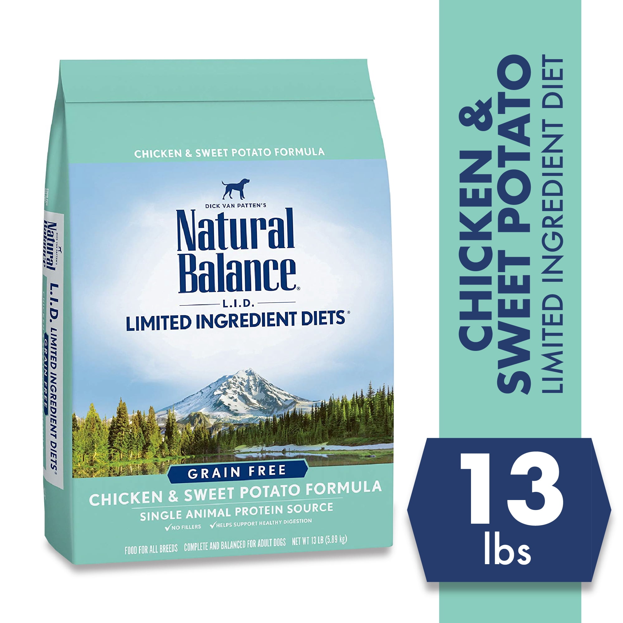 Natural Balance Limited Ingredient Diets Chicken & Sweet Potato Formula Dry Dog Food, 13 Pounds, Grain Free