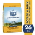 thumbnail image 1 of Natural Balance Limited Ingredient Diets Potato & Duck Formula Dry Dog Food, 26 Pounds, Grain Free, 1 of 12