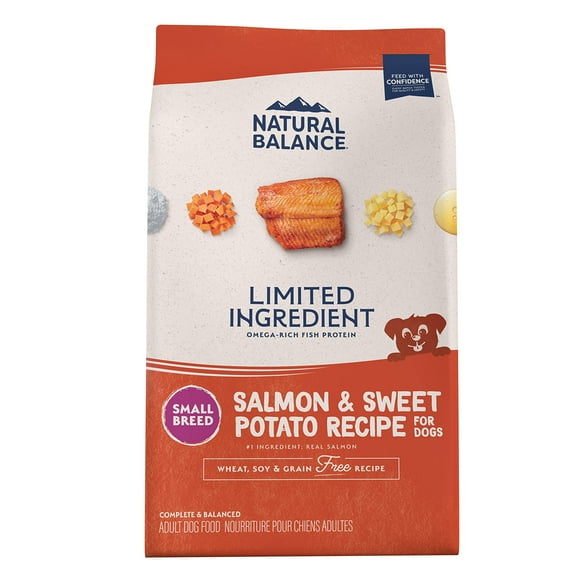 Natural Balance Limited Ingredient MMF7Small Breed Adult Grain-Free Dry Dog Food, Salmon & Sweet Potato Recipe, 4 Pound (Pack of 1)
