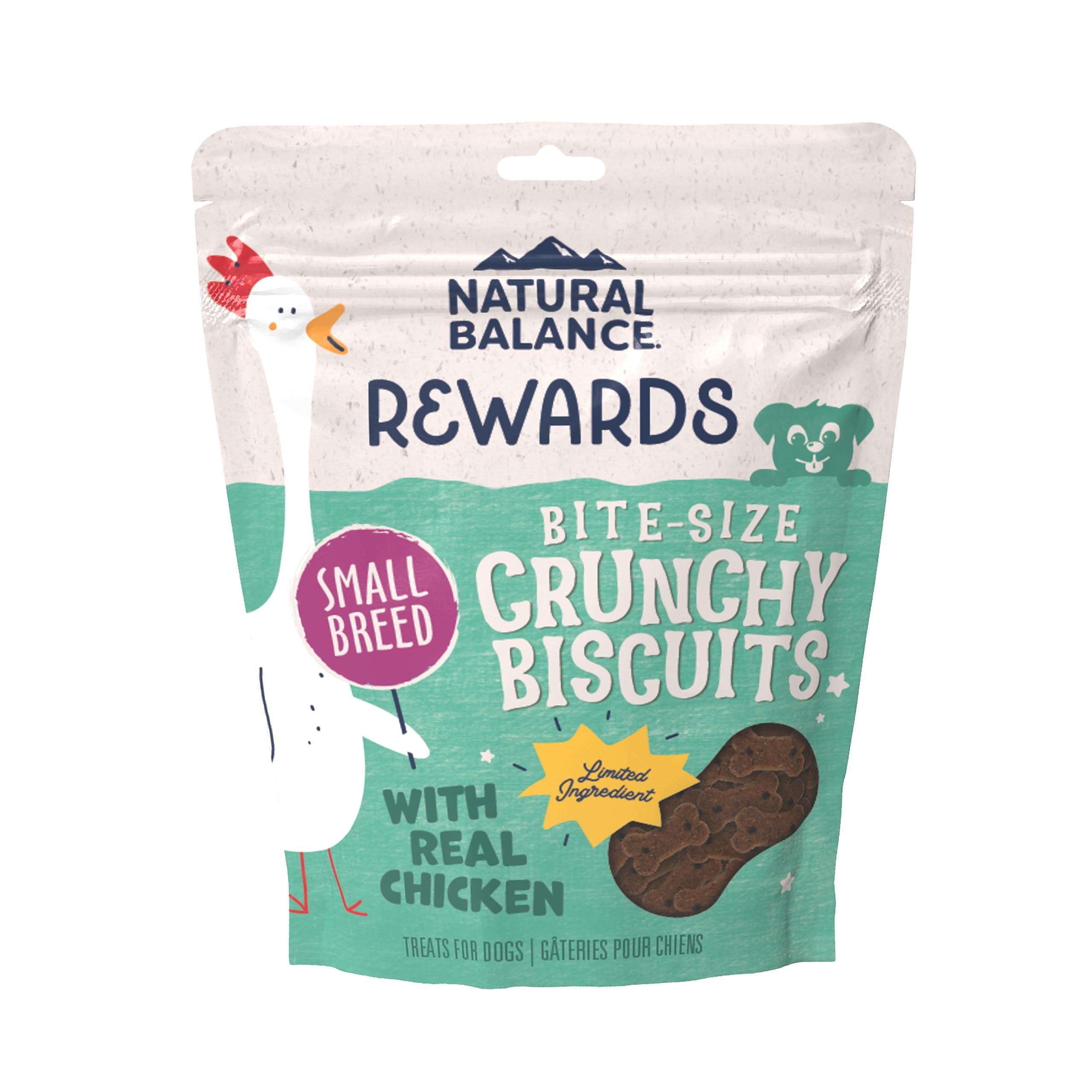 Natural Balance Limited Ingredient STF9 Rewards Crunchy Biscuits, Bite