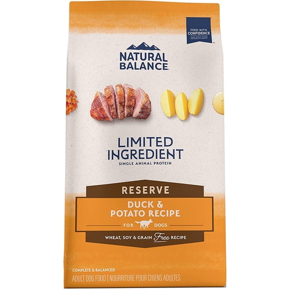 Natural Balance Limited Ingredient Reserve Grain Free Duck & Potato Recipe Adult Dry Dog Food 22-lb. Bag