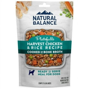 Natural Balance Pet Foods Original Ultra Platefulls Wet Dog Food Pouch Harvest Chicken & Rice Recipe, 9 OZ 1 PK