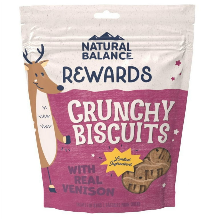 Natural Balance Rewards Crunchy Biscuits With Real Venison Dog Treats Natural Balance Rewards Crunchy Biscuits With Real Venison Dog Treats