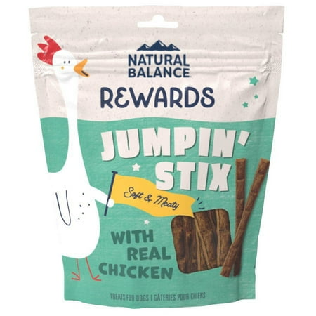 Natural Balance Jumpin' Stix Grain Free with Real Chicken & Sweet Potato Recipe Dog Treats, 10 oz.