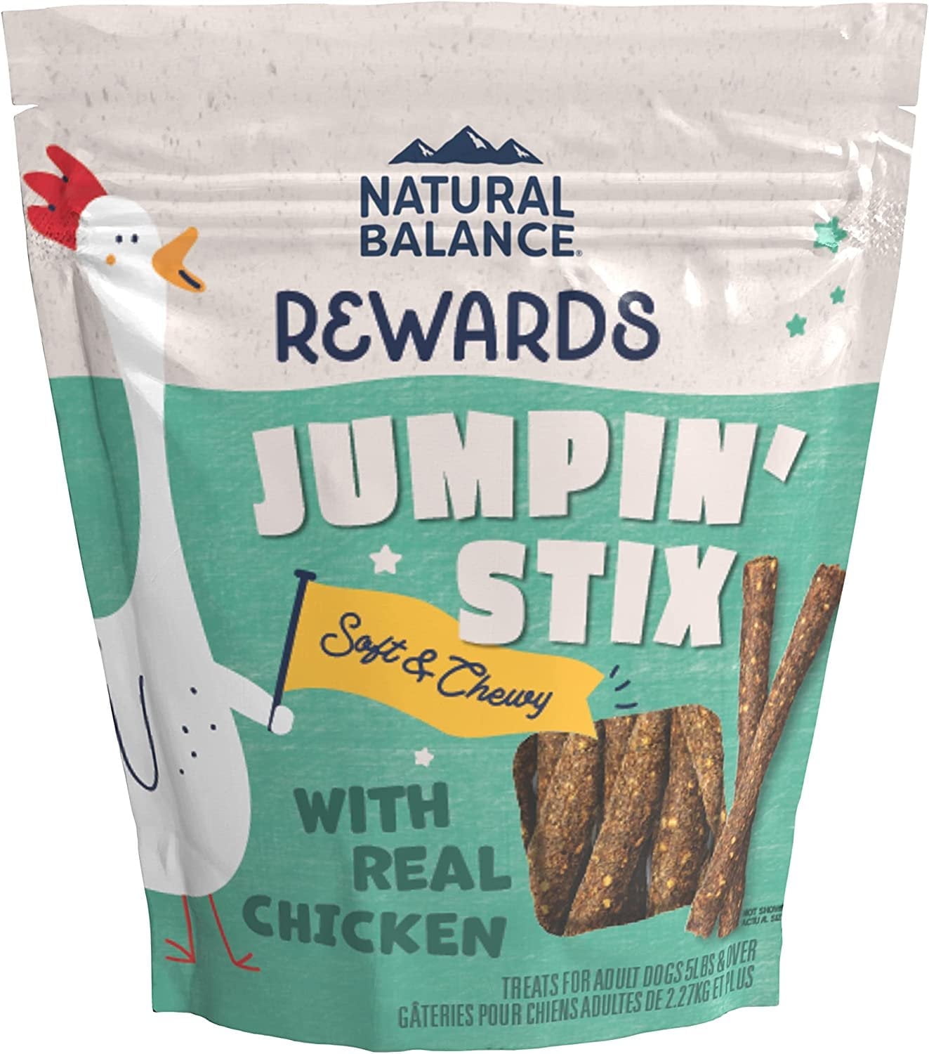 Natural Balance Pet Foods Rewards Jumpin' Stix Dog Treats Chicken, 10 oz