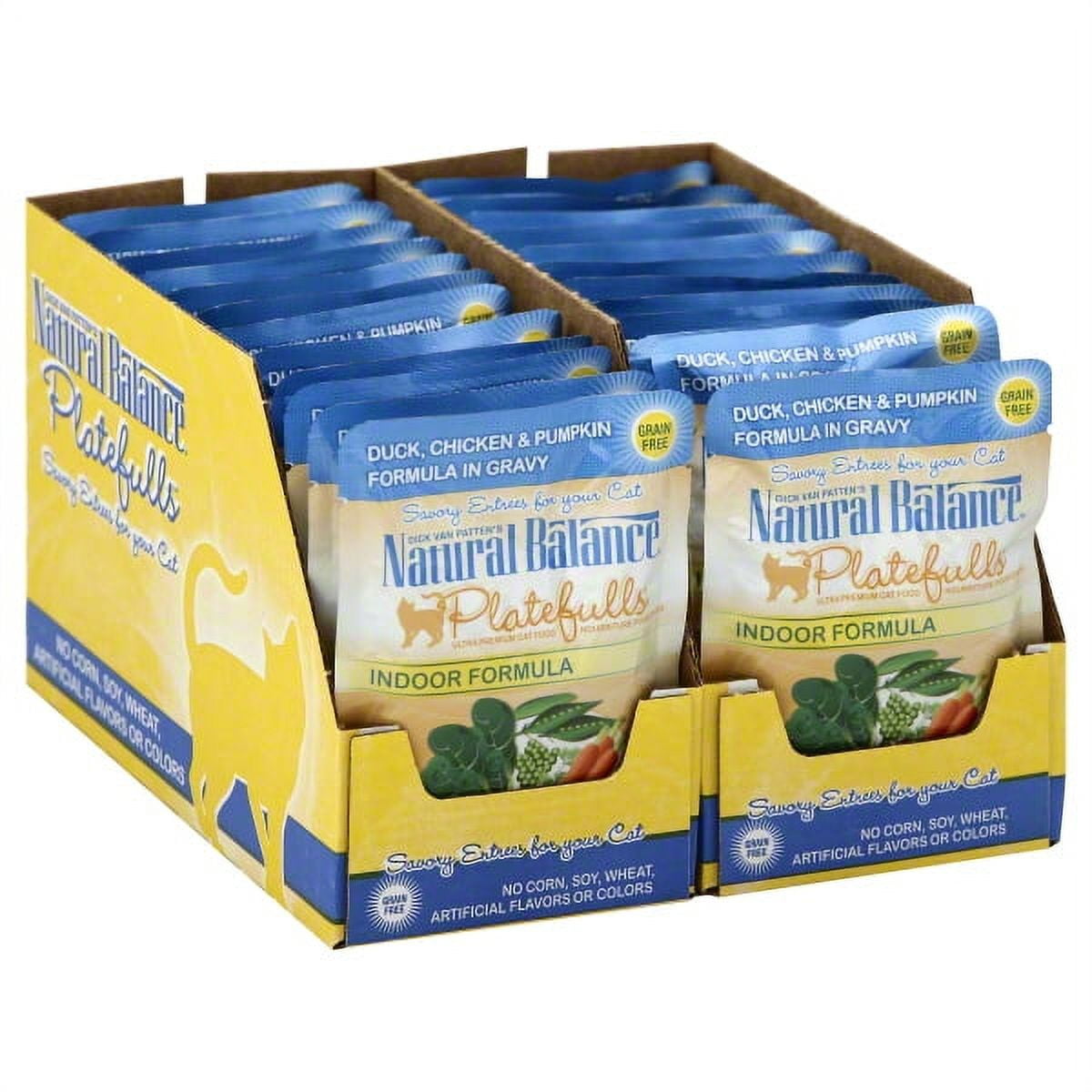 Natural Balance Platefulls Grain Free Indoor Cat Food Duck