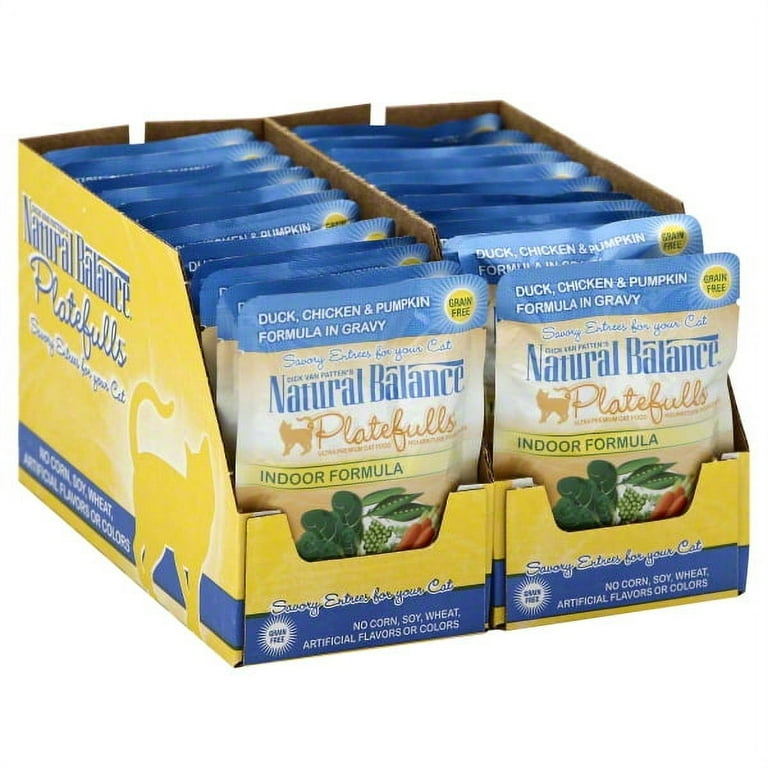 Natural Balance Platefulls Grain Free Indoor Cat Food Duck