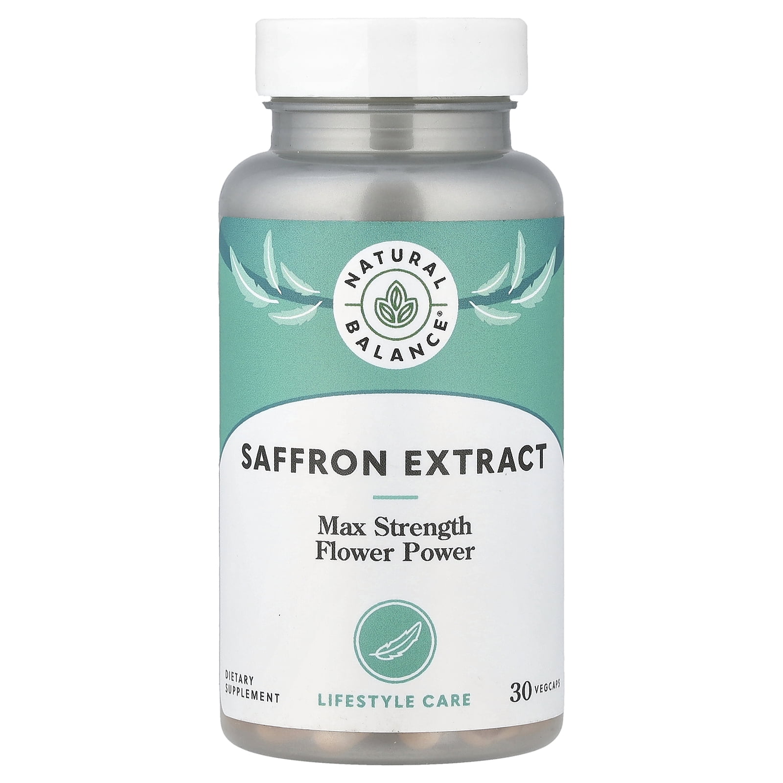Natural Balance Maximum Strength Saffron Extract 100mg, 30 Vegan