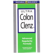 Natural Balance Ultra Colon Clenz | Herbal Colon Cleanse & Detox Supplement | Gentle & Dependable Overnight Formula 120 CT