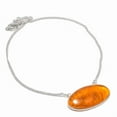 thumbnail image 1 of Natural Baltic Amber Gemstone 925 Sterling Silver Jewelry Necklace 18", 1 of 2