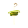 thumbnail image 1 of Natural Bamboo Curly Skewer - 6" x 3/4" x 3/4" - 1000 count box, 1 of 3