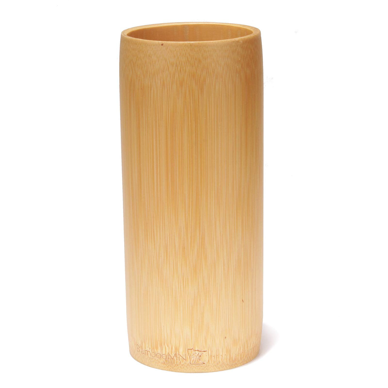 Natural Bamboo Flower Vase/Holder Carbonized Brown 8" 1 Piece