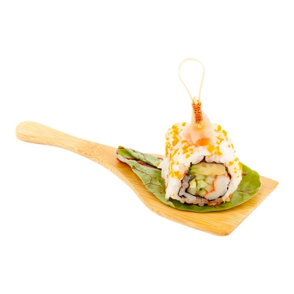 Natural Bamboo Large Spatula - 5 1/2" x 2" x 1/2" - 100 count box
