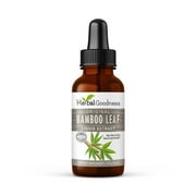 Natural Bamboo Leaf Extract - Hair, Skin and Nail Growth, Natural Silica, Collagen Supplement - 1oz - Herbal Goodness