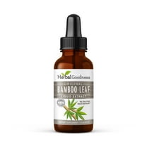 Natural Bamboo Leaf Extract 1fl.oz - Hair, Skin and Nail Growth, Natural Silica, Collagen Supplement - Herbal Goodness
