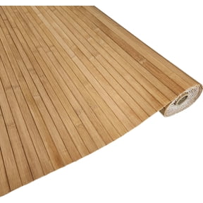 Natural Bamboo Paneling – 4’ x 8’ Caramel | 32 sq ft Coverage | Flexible Wall Cladding Panels for Living Room Décor | Ceiling Tiles and Outdoor Kitchens - Renewable Resource | Wainscot Home Décor.