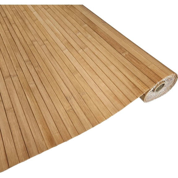Natural Bamboo Paneling 4 x 8 Caramel | 32 sq ft Coverage | Flexible Wall Cladding Panels for Living Room Dcor | Ceiling Tiles and Outdoor Kitchens - Renewable Resource | Wainscot Home Dcor.