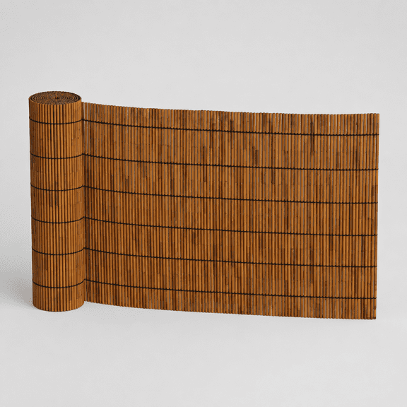 Natural Bamboo Reed Fence, Bamboo Privacy Screen for Garden, Decorative Fence for Outdoor Privacy Screening, Sun Blocking, Decorative Divider, Brown
