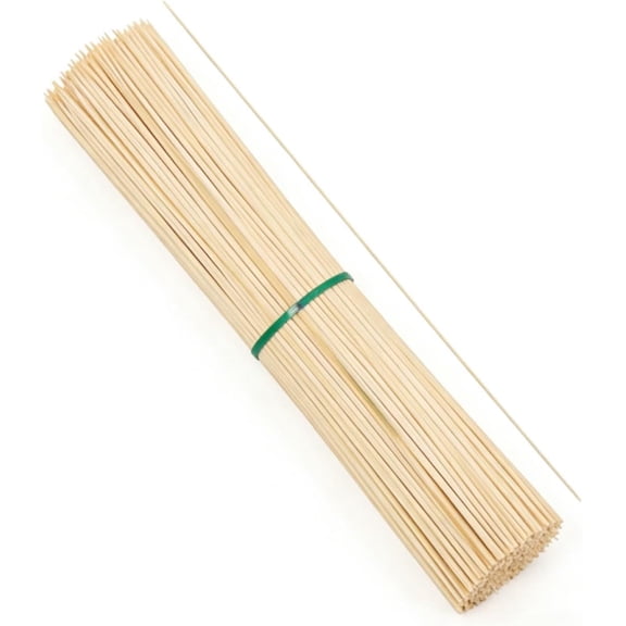 Natural Bamboo Smores Sticks 100 Pack, 17.5" Long Thickened Disposable Skewers for Marshmallow, Campfire, Fire Pit, BBQ & Parties, Food Grade Roasting Sticks for Outdoor Events