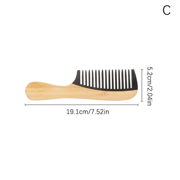 Natural Bamboo Wooden Tail Hair Combs Anti-Static Hairs Care Healthy Massage Close-Tooth Comb For Women