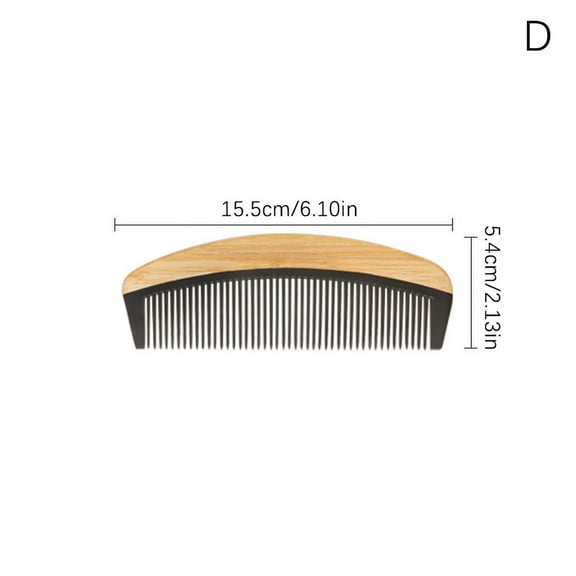Natural Bamboo Wooden Tail Hair Combs Anti-Static Hairs Care Healthy Massage Close-Tooth Comb For Women