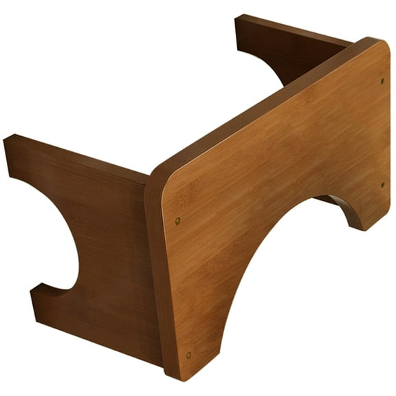 Natural Bamboos Bathroom Step Stool Ergonomic Footrest for Home Comfortable